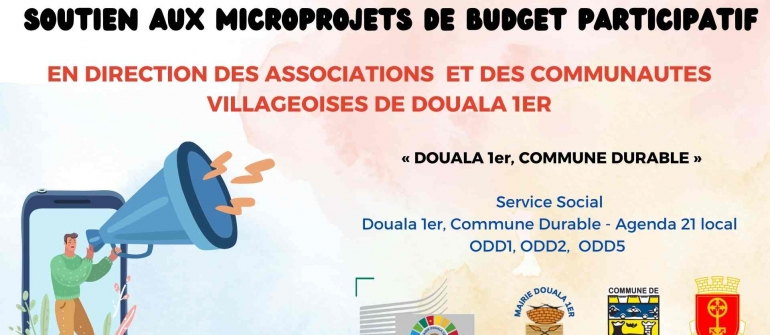 APPELS À PROJETS à LA MAIRIE DE DOUALA 1ER